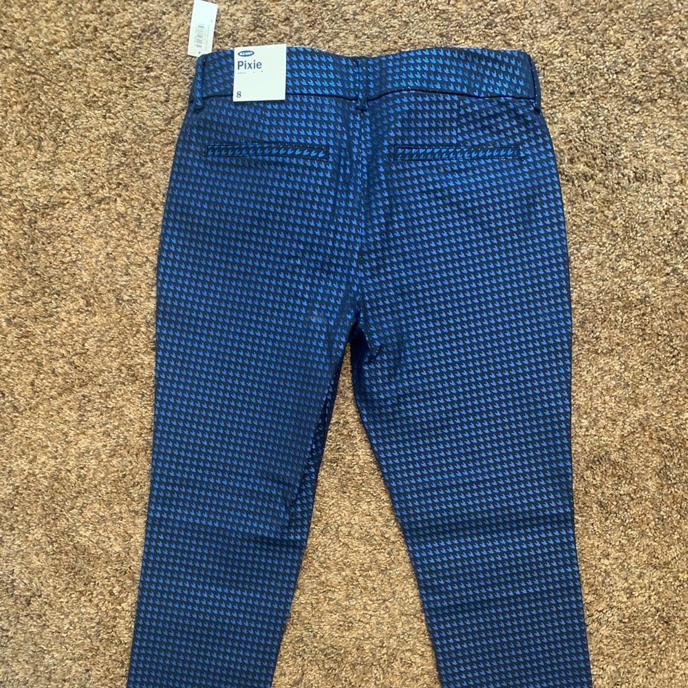 Black and blue pixie pants